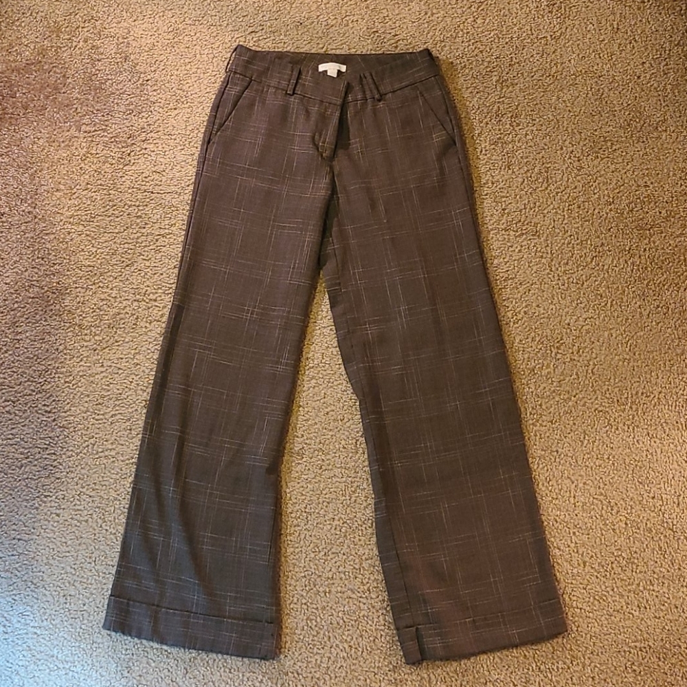 New York and Co. Brown wide leg dress pants size 4
